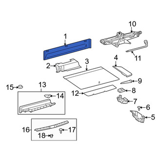 Toyota OE - Rear Partition Panel