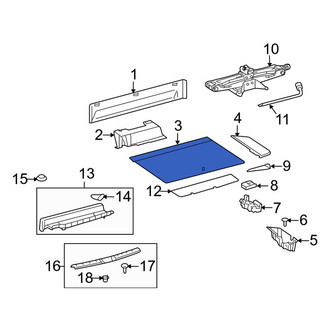 Toyota OE - Rear Floor Cover Panel