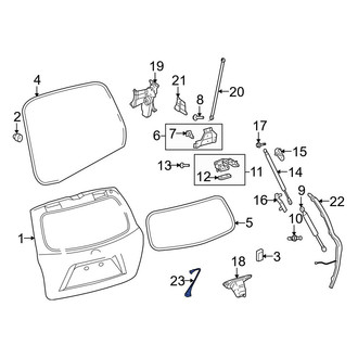 Toyota OE - Rear Liftgate Latch Release Switch