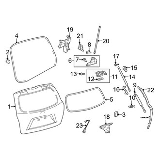 Toyota OE - Lift Gate - Gate & Hardware