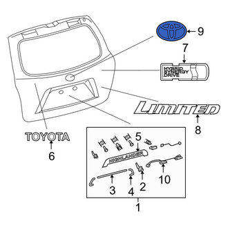 Toyota OE - Rear Hatch Emblem