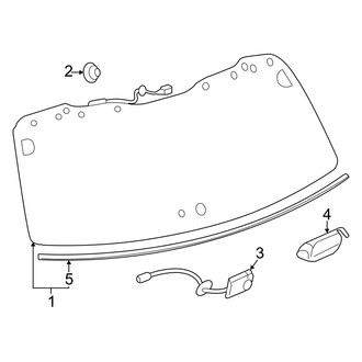 Toyota OE - Lift Gate - Glass (Hybrid Limited)