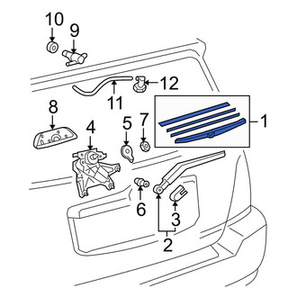 Toyota OE - Rear Wiper Blade
