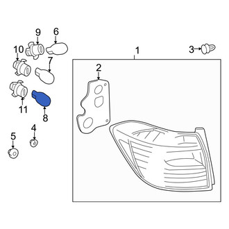 Toyota OE - Rear Back Up Light Bulb