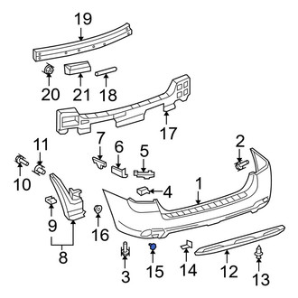 Toyota OE - Rear Reflector Panel