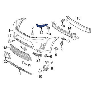 Toyota OE - Front Left Bumper Cover Stay