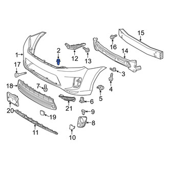 Toyota OE - Front Upper Bumper Cover Retainer