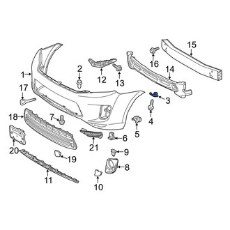 Toyota OE - Front Upper Bumper Cover Retainer