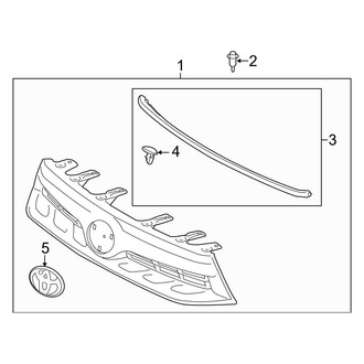 Toyota OE - Grille & Components (Hybrid / Hybrid Limited)