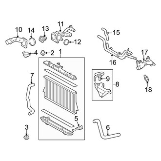 Toyota OE - Cooling - Radiator & Components