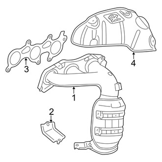 Toyota OE - Exhaust System - Manifold (Hybrid / Hybrid Limited)