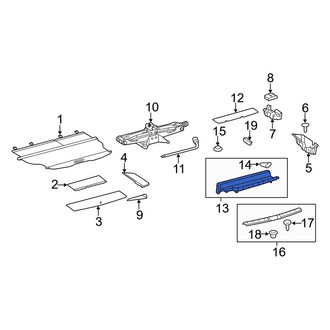 Toyota OE - Rear Inner Trunk Floor Storage Box