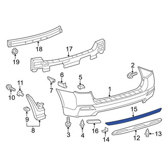 Toyota OE - Rear Bumper Trim