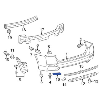 Toyota OE - Rear Right Reflector Panel