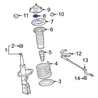 Toyota OE - Front Suspension Shock Absorber & Strut Mount Gasket