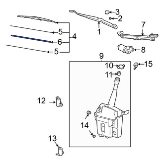 Toyota OE - Right Wiper Blade Refill