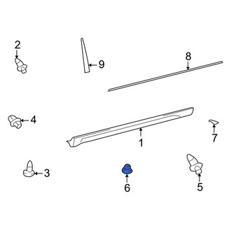 Toyota OE - Rocker Panel Molding Clip