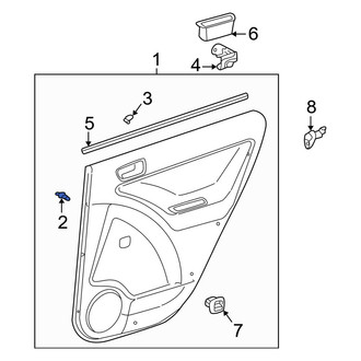 Toyota OE - Lower Quarter Panel Trim Panel Clip