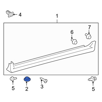 Toyota OE - Rocker Panel Molding Clip