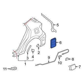 Toyota OE - Rear Quarter Panel Vent