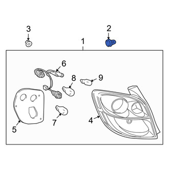 Toyota OE - Outer Tail Light Clip