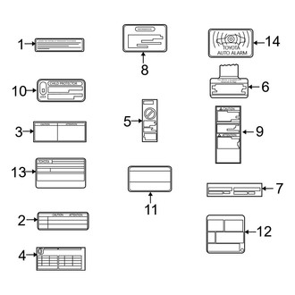 Toyota OE - Information Labels - Labels