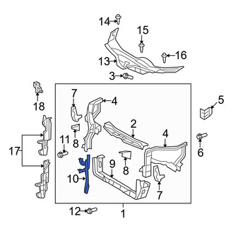 Toyota OE - Hood Latch Support