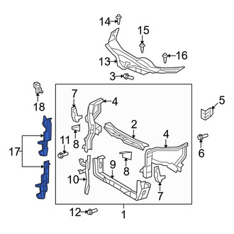 Toyota OE - Left Radiator Air Seal