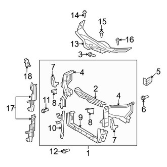 Toyota OE - Radiator Support