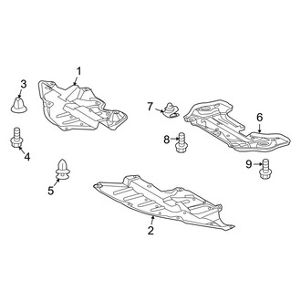 Toyota OE - Radiator Support - Splash Shields