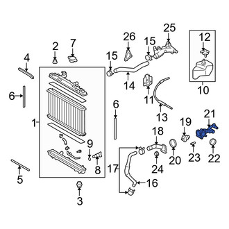 Toyota OE - Lower Engine Coolant Thermostat Housing