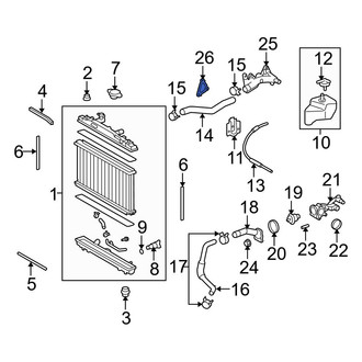 Toyota OE - Engine Coolant Outlet Gasket