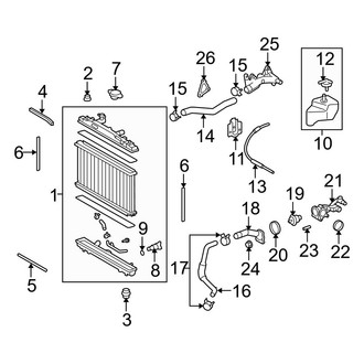 Toyota OE - Cooling - Radiator & Components