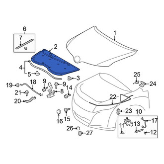 Toyota OE - Hood Insulation Pad