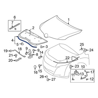 Toyota OE - Front Hood Seal