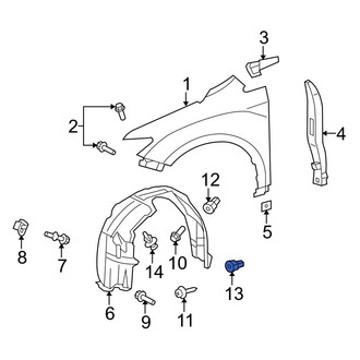 Toyota OE - Left Radiator Support Splash Shield Grommet