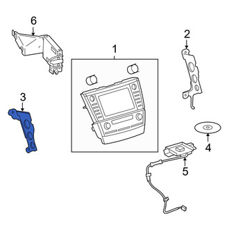 Toyota OE - Left Radio Bracket