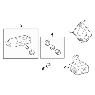 Toyota OE - Electrical - Tire Pressure Monitor Components