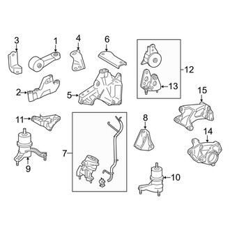 Toyota OE - Engine / Transaxle - Engine & Transmission Mounting (3.5L)