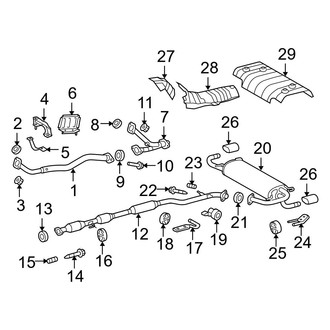 Toyota OE - Exhaust System - Exhaust Components (3.5L)