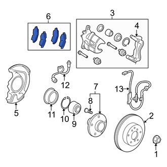 Toyota OE - Front Disc Brake Pad Set