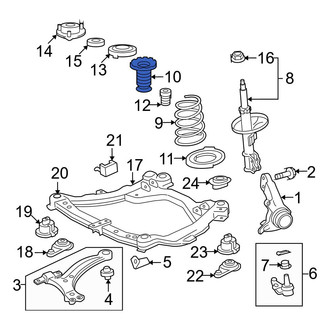 Toyota OE - Front Upper Coil Spring Insulator