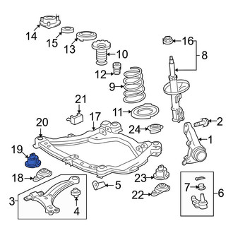 Toyota OE - Front Engine Cradle Insulator