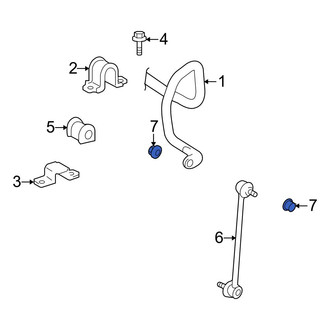 Toyota OE - Front Suspension Stabilizer Bar Link Nut