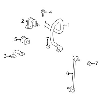 Toyota OE - Front Suspension - Stabilizer Bar & Components