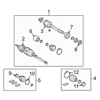 Toyota OE - Front Suspension - Drive Axles
