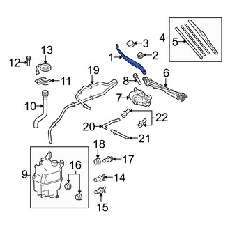 Toyota OE - Front Left Wiper Arm