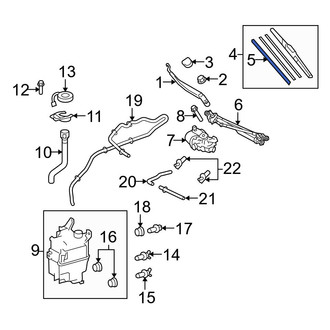 Toyota OE - Front Left Wiper Blade Refill