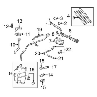 Toyota OE - Windshield - Wiper & Washer Components