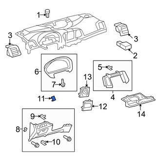 Toyota OE - Dashboard Panel Cap